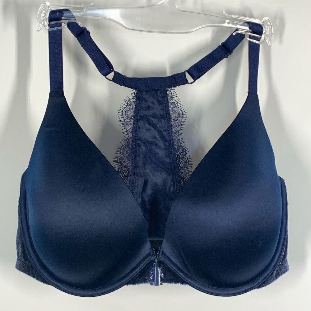 Victoria’s Secret very sexy lightly lined plunge racer back bra NWT 34DDD